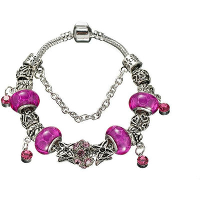 BRITISH JEWELLERS Ava Bracelet in Purple Embellished with Crystals from Swarovski®
