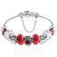 BRITISH JEWELLERS Ava Bracelet in Red Embellished with Crystals from Swarovski®