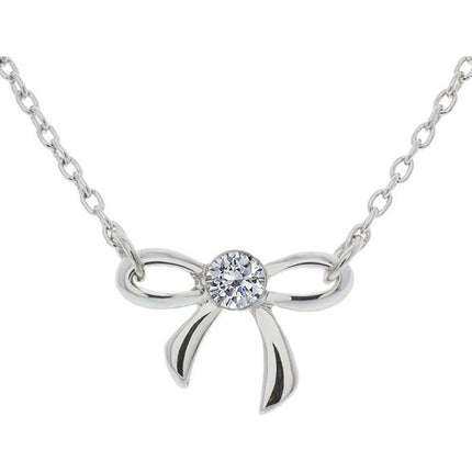 BRITISH JEWELLERS Bow Pendant, Embellished with Crystals from Swarovski®