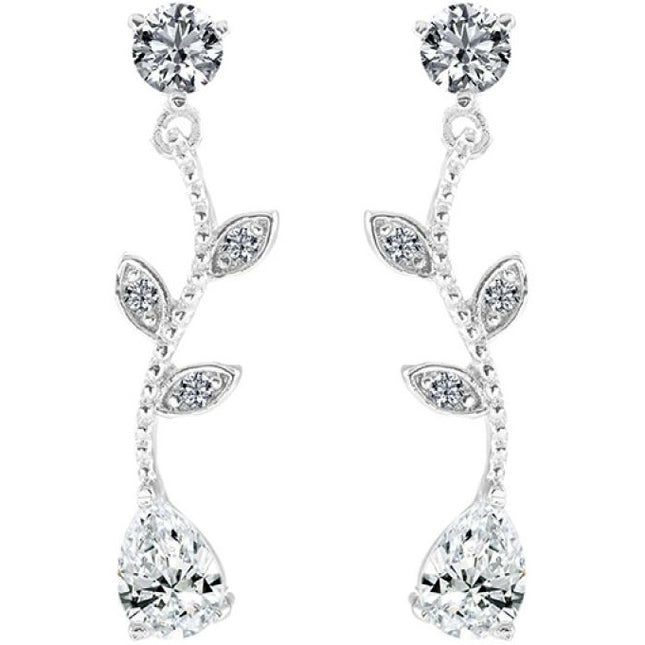 BRITISH JEWELLERS Cascade Earrings, Made with Swarovski Elements®