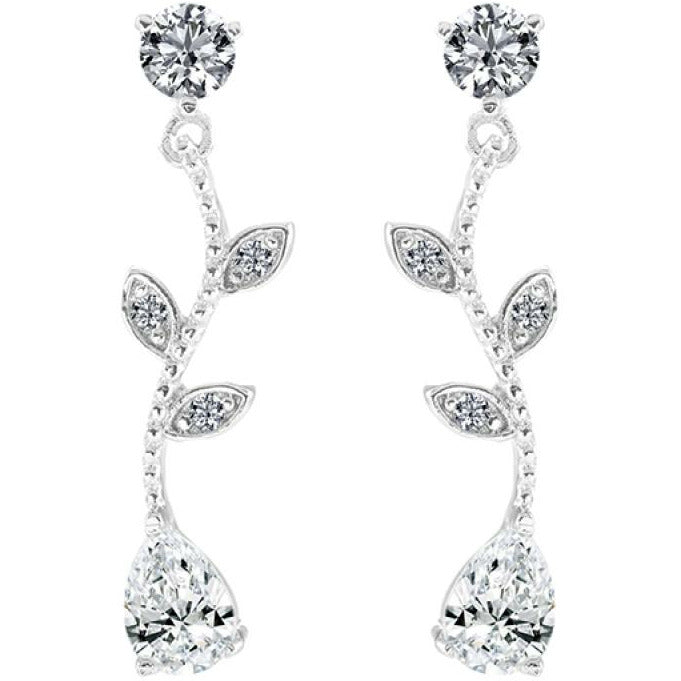 BRITISH JEWELLERS Cascade Earrings, Made with Swarovski Elements®