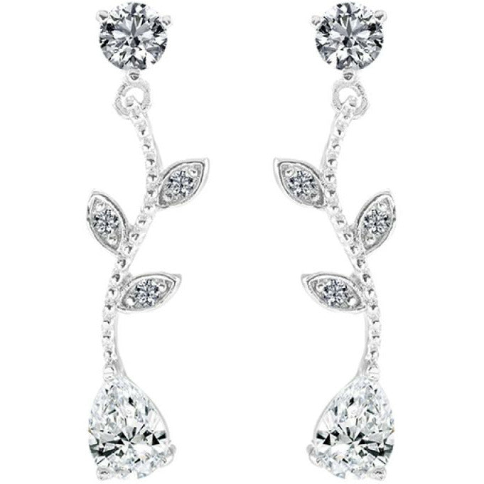BRITISH JEWELLERS Cascade Earrings, Made with Swarovski Elements®
