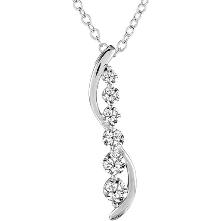 BRITISH JEWELLERS Cascade Pendant, Made with Swarovski Elements®