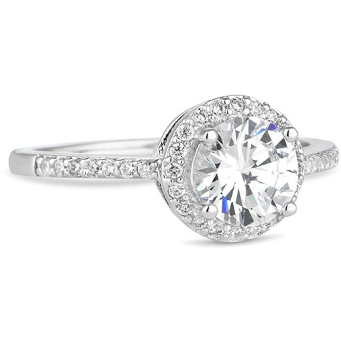 BRITISH JEWELLERS Elegance Ring, Embellished with Crystals from Swarovski® (Medium)