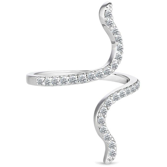 BRITISH JEWELLERS Entwine Ring, Embellished with Crystals from Swarovski®