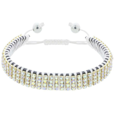 BRITISH JEWELLERS Festival Style Bracelet in White AB