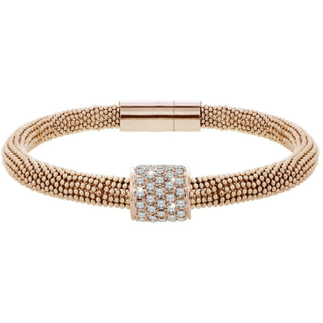 BRITISH JEWELLERS Galaxy Bracelet in Rose Gold Plating, Embellished with Crystals from Swarovski®