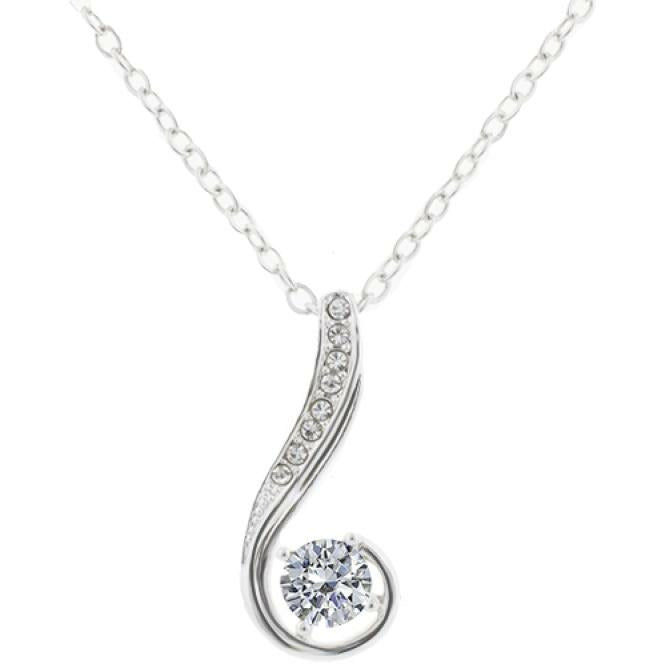 BRITISH JEWELLERS Grace Pendant, Embellished with Crystals from Swarovski®