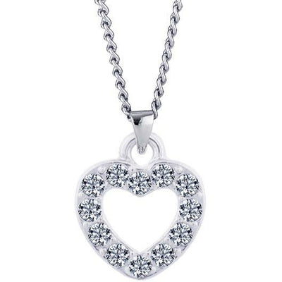 BRITISH JEWELLERS Pavé Heart Pendant