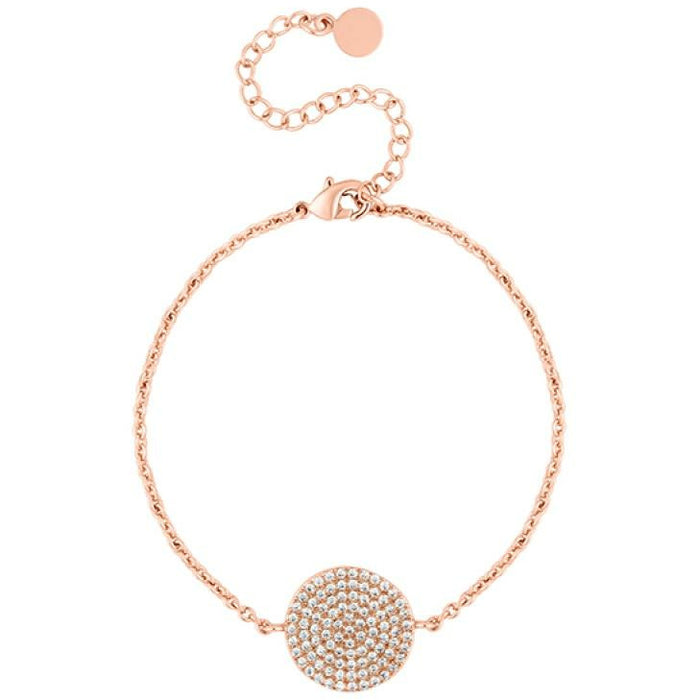 BRITISH JEWELLERS Honeycomb Bracelet in Rose Gold, Embellished with Crystals from Swarovski®
