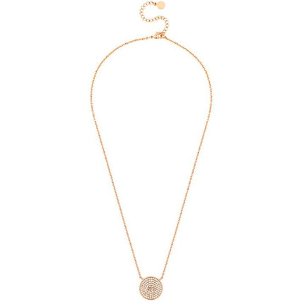 BRITISH JEWELLERS Honeycomb Pendant in Rose Gold, Embellished with Crystals from Swarovski®