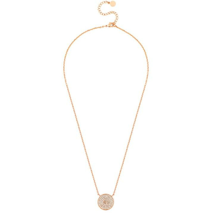 BRITISH JEWELLERS Honeycomb Pendant in Rose Gold, Embellished with Crystals from Swarovski®