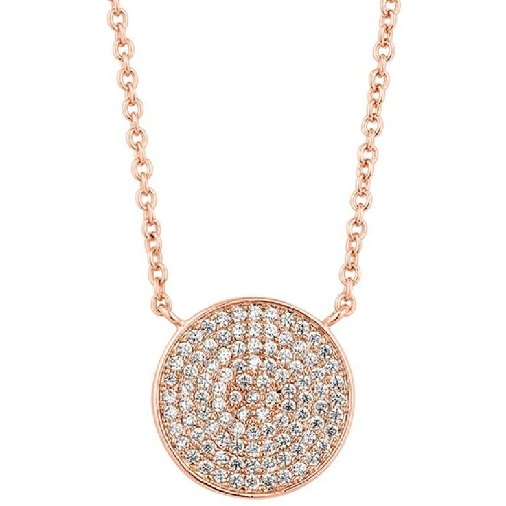 BRITISH JEWELLERS Honeycomb Pendant in Rose Gold, Embellished with Crystals from Swarovski®