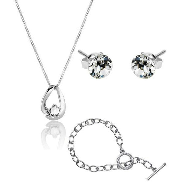 BRITISH JEWELLERS Hope Set with Tiffany-Style Bracelet
