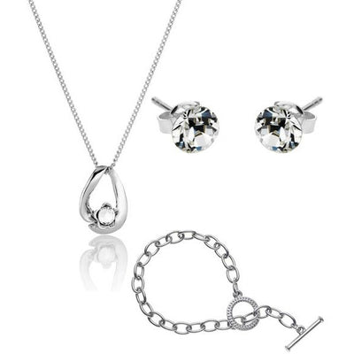 BRITISH JEWELLERS Hope Set with Tiffany-Style Bracelet