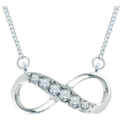 BRITISH JEWELLERS Infinity Pendant, Embellished with Crystals from Swarovski®