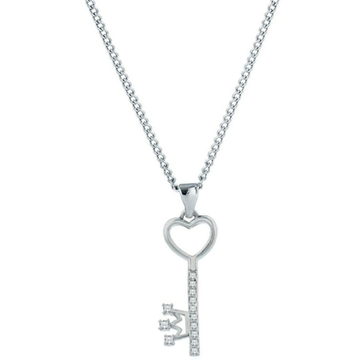BRITISH JEWELLERS Key Pendant, Embellished with Crystals from Swarovski®