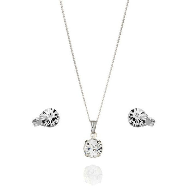 BRITISH JEWELLERS Solo Pendant and Solo Stud Earrings Set