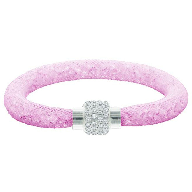 BRITISH JEWELLERS Crystal Mesh Bracelet in Pink