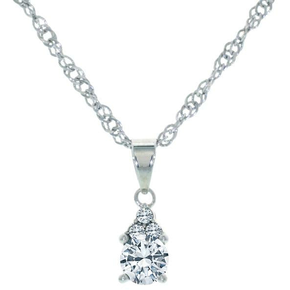 BRITISH JEWELLERS Trinity Pendant, Embellished with Crystals from Swarovski®