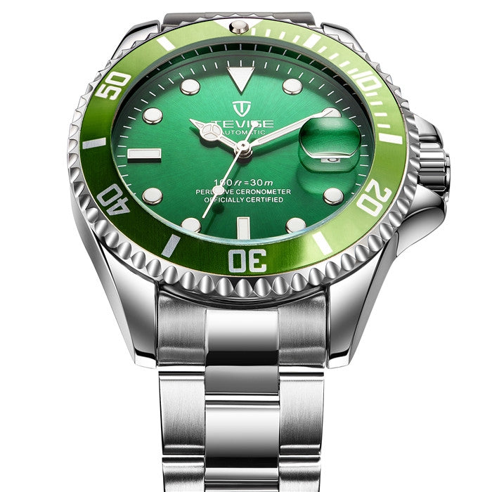 TEVISE Tribute Automatic Green Watch