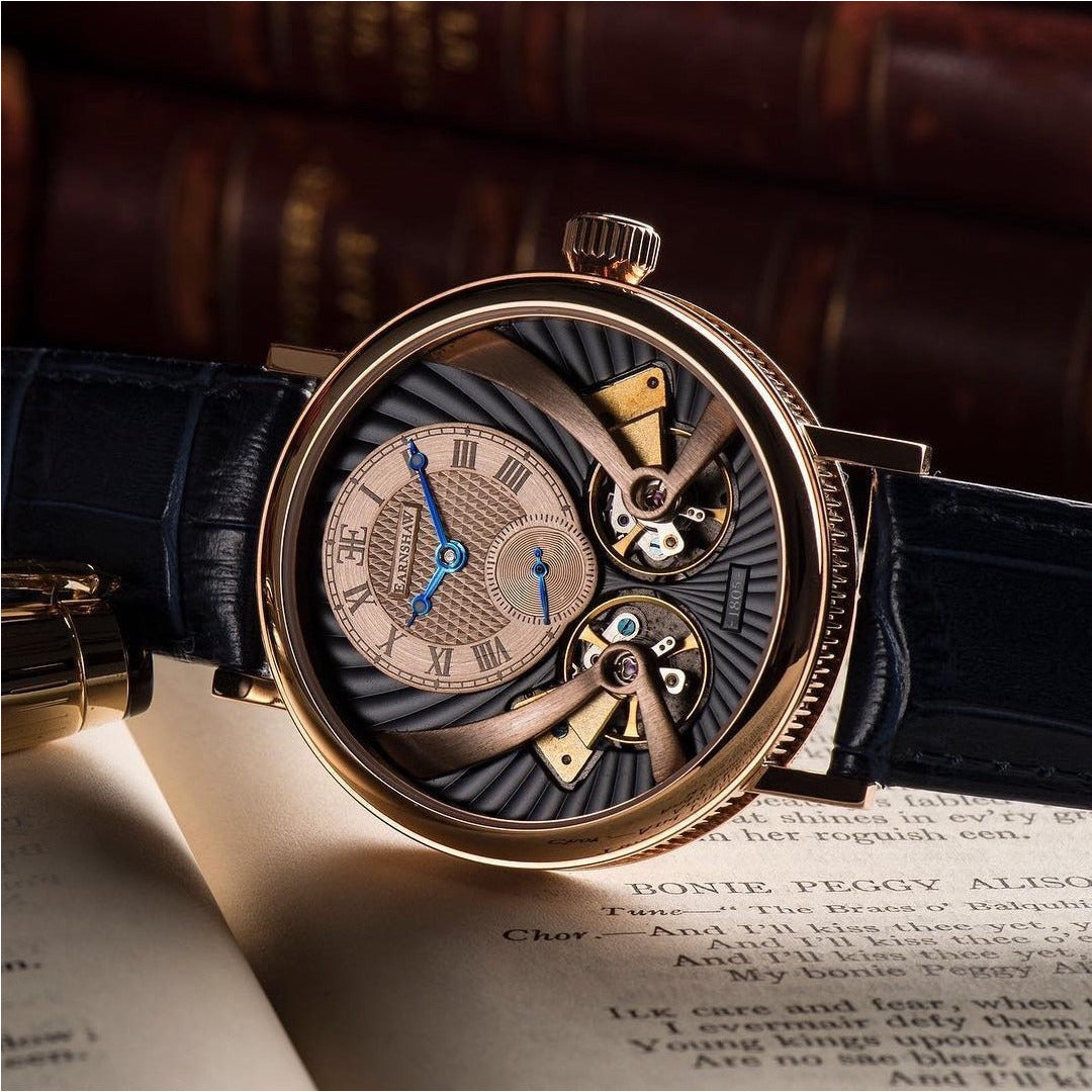 THOMAS EARNSHAW BEAUFORT ANATOLIA DOUBLE BARREL AUTOMATIC Regency Blue