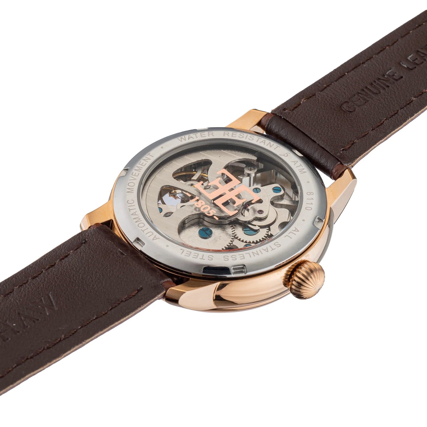 THOMAS EARNSHAW CORNWALL SKELETON AUTOMATIC Roman Rose Gold