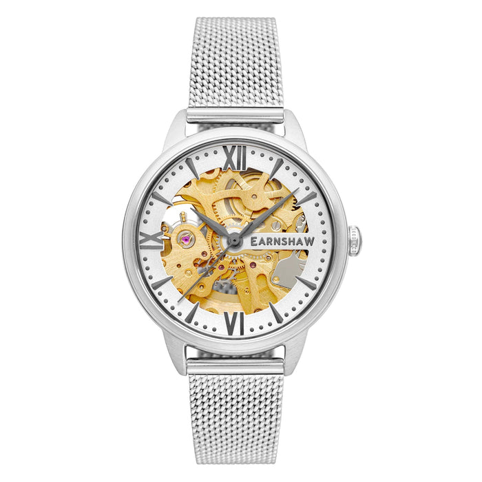 THOMAS EARNSHAW ANNING Automatic Skeleton Warm Silver ES-8150-11 Watch