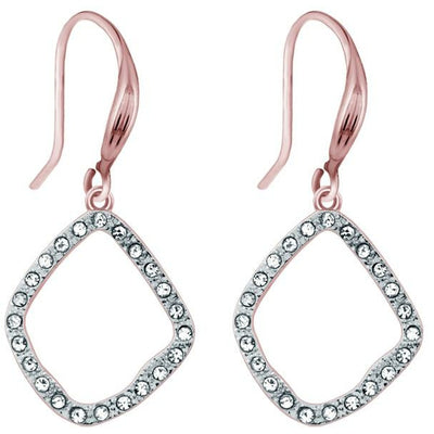 BRITISH JEWELLERS Fantasy Earrings in Rose Gold Plating