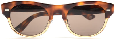GUCCI Unisex GG1088/S Y5G/EJ Semi-Rimmed Sunglasses