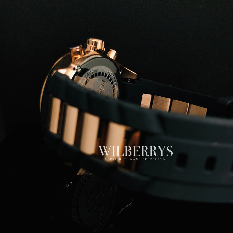 Men's Trax 5H Black/Rose Gold Watch