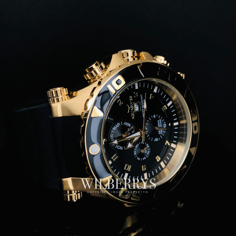 Men's Sail Gold Plated 18k Chronograph Watch