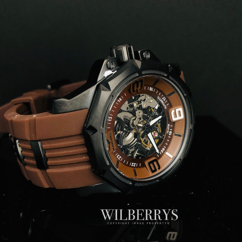 Men's Vessel Automatic Chocolate Brown Watch