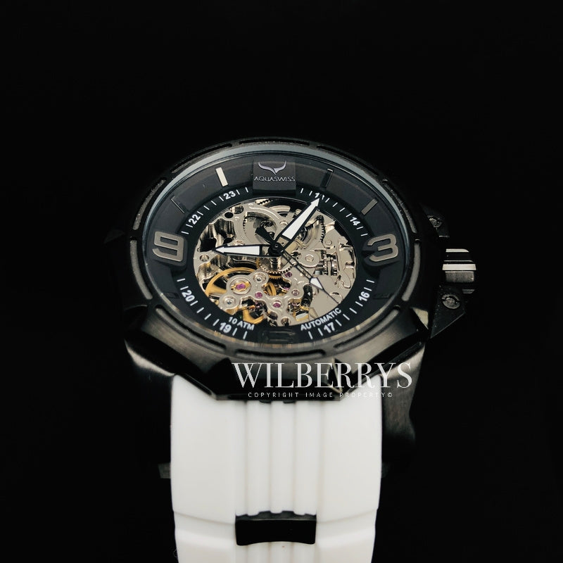 Men's Vessel Automatic Black Snow Watch