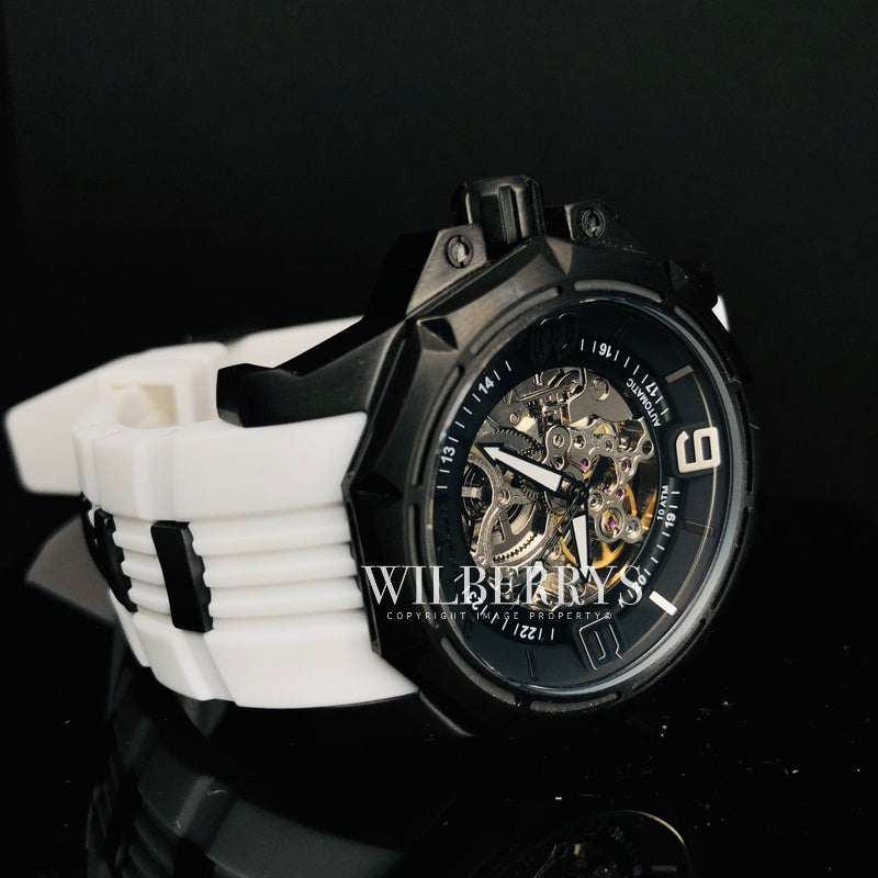 Men's Vessel Automatic Black Snow Watch