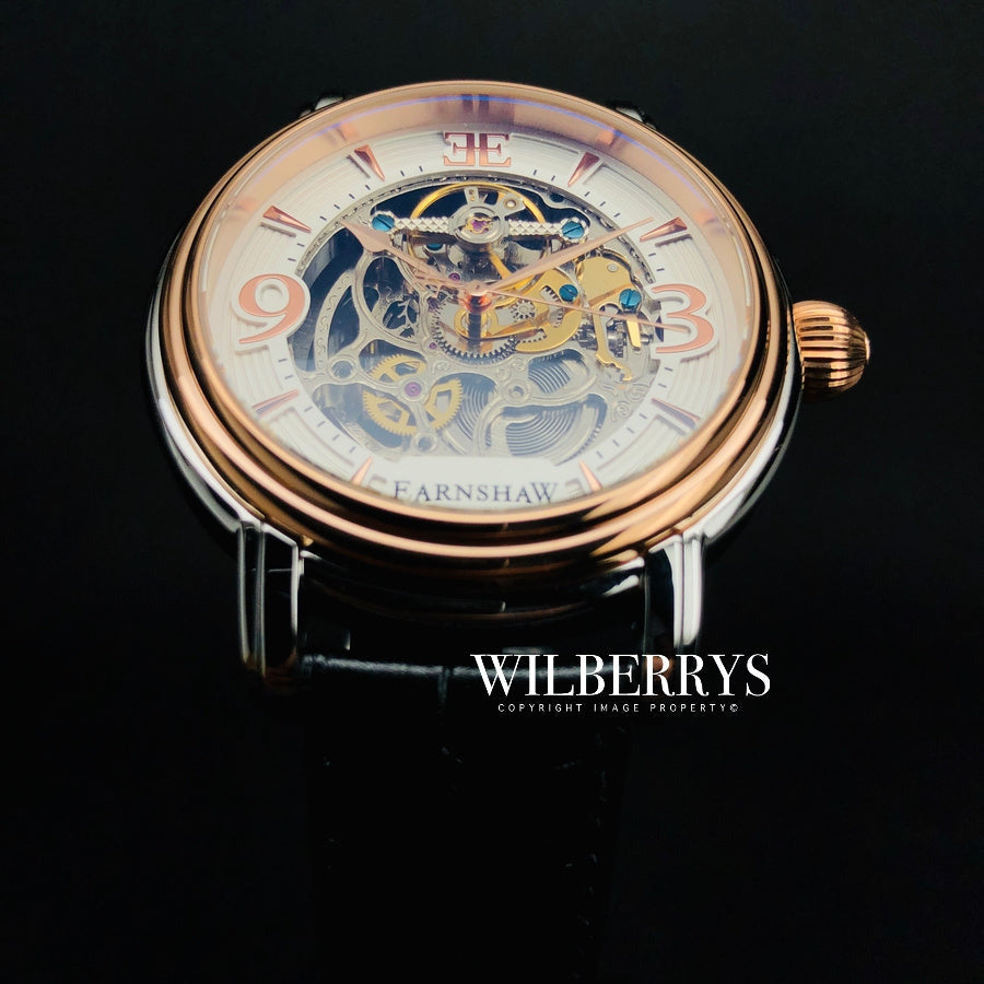 THOMAS EARNSHAW LONGCASE GRANDE SKELETON AUTOMATIC Warm Gold