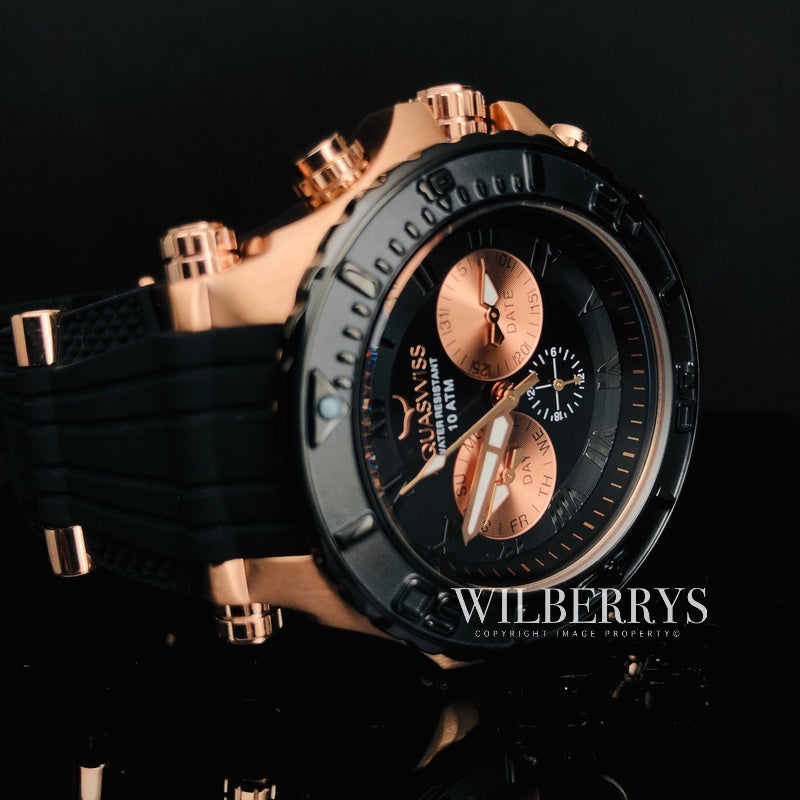 Men's Bolt 5H Rose Gold Chronograph Watch