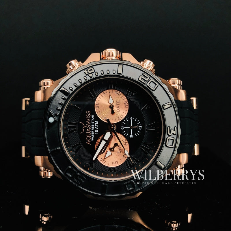 Men's Bolt 5H Rose Gold Chronograph Watch