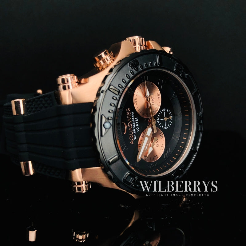 Men's Bolt 5H Rose Gold Chronograph Watch