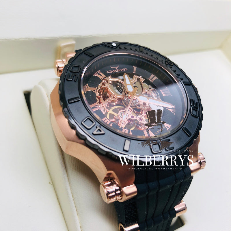 Men's Bolt G Automatic Rose Gold Swiss Watch