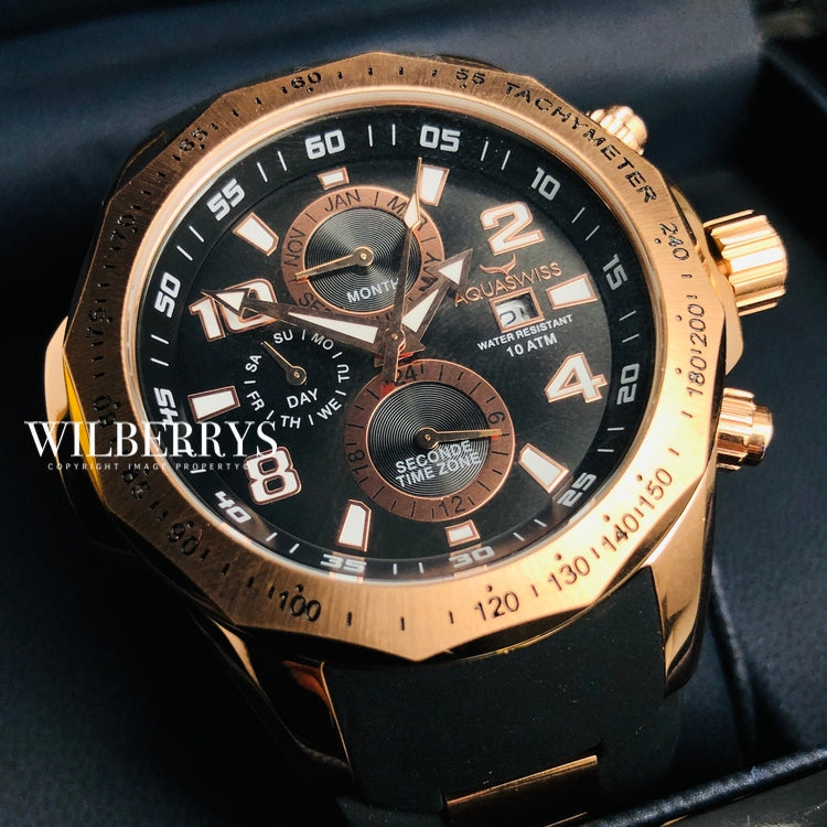 Men's Trax II Rose Gold Chronograph Watch