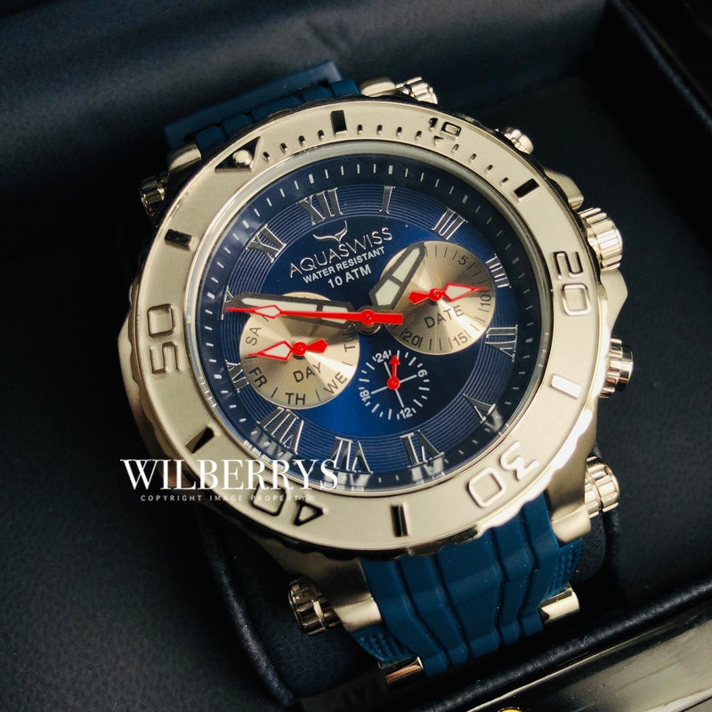 Men's Bolt 5H Blue Edition Chronograph Watch