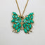 AMRITA NEW YORK Hamptons Butterfly Necklace Turquoise