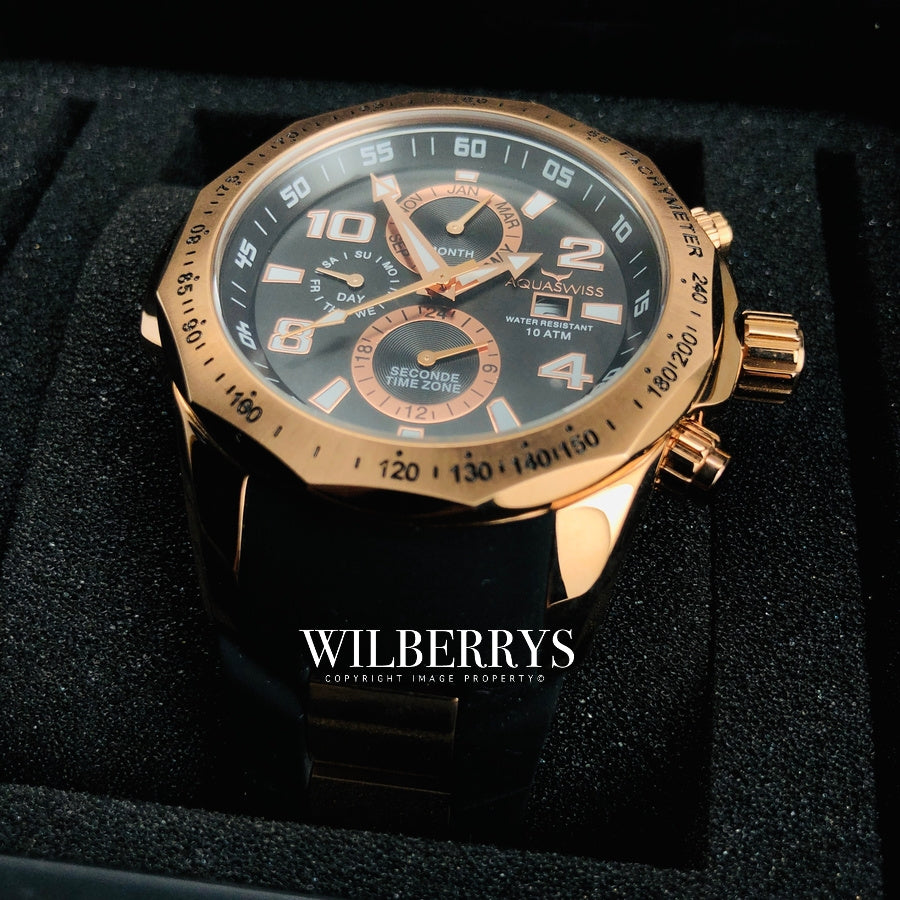 Men's Trax II Rose Gold Chronograph Watch