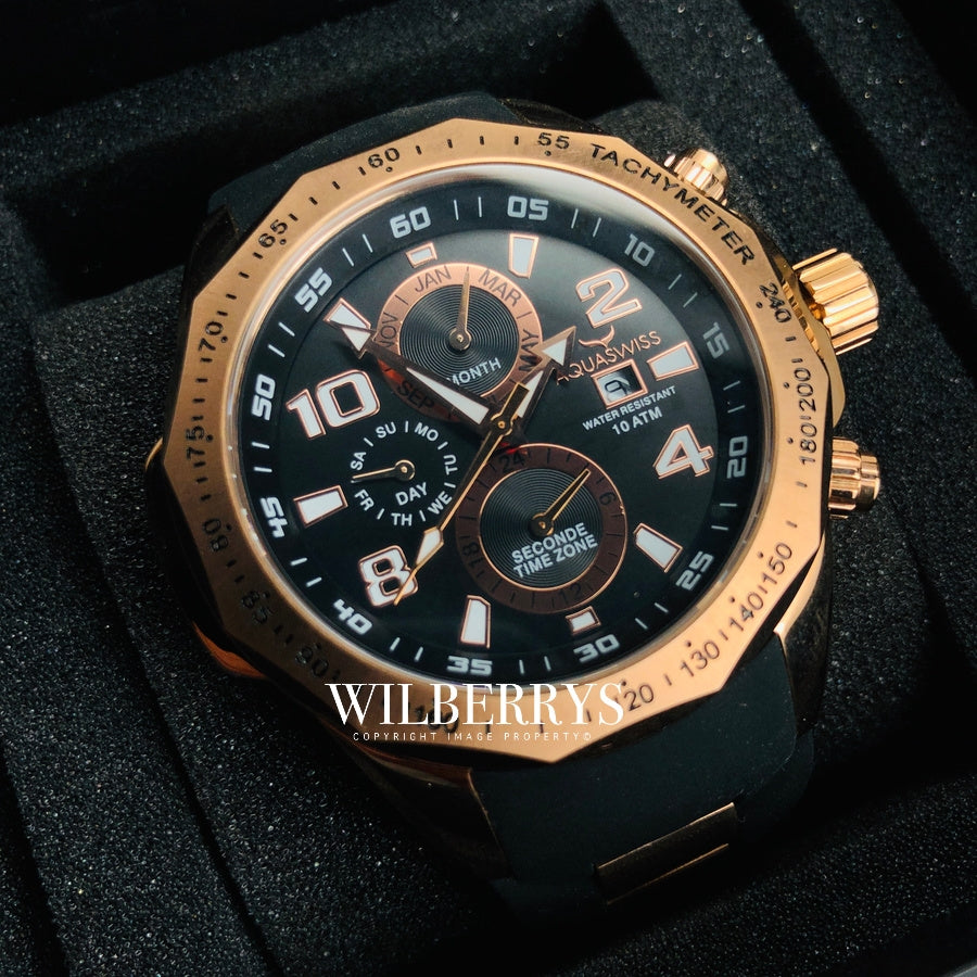 Men's Trax II Rose Gold Chronograph Watch