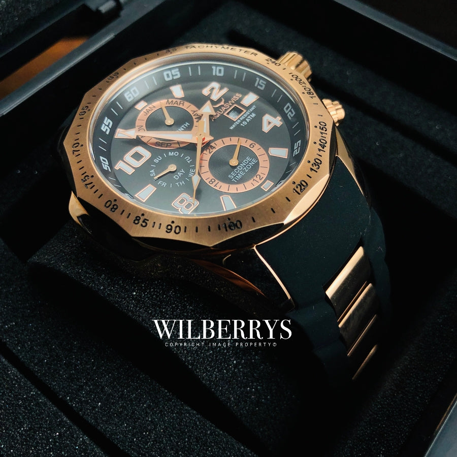 Men's Trax II Rose Gold Chronograph Watch