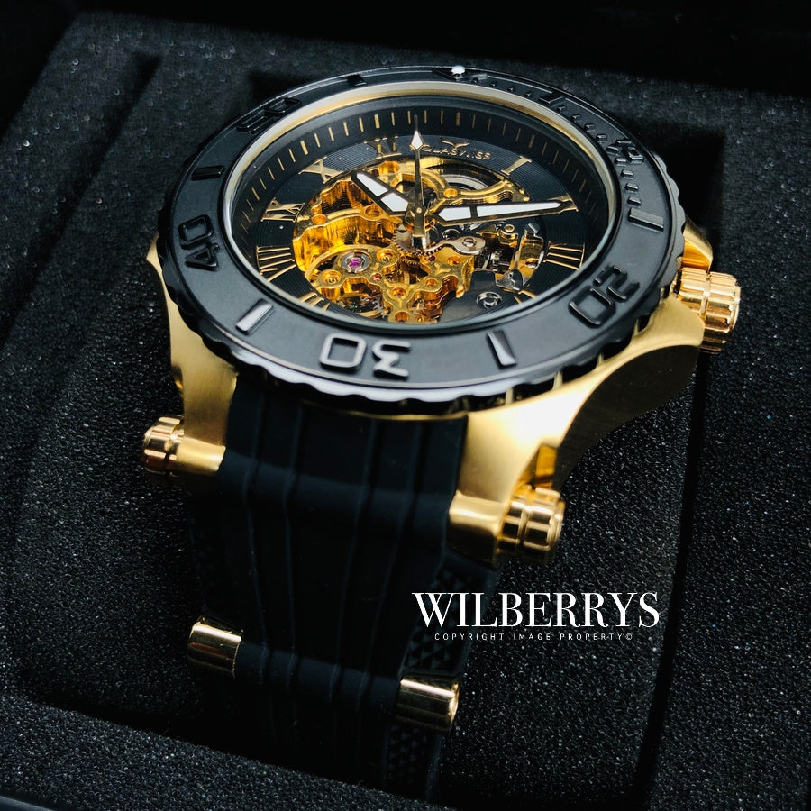 Men's Bolt G Automatic Gold Watch