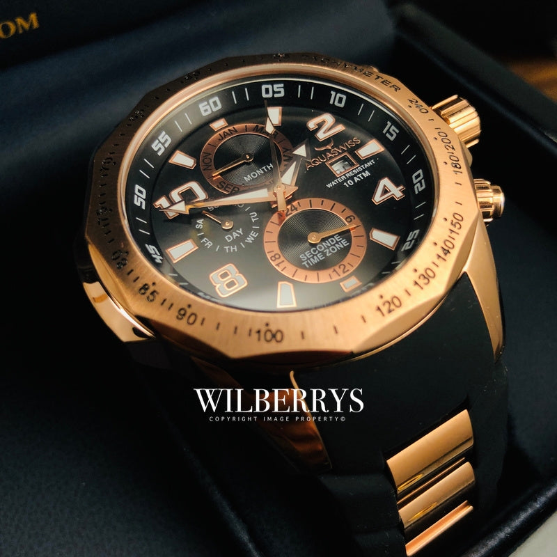 Men's Trax II Rose Gold Chronograph Watch