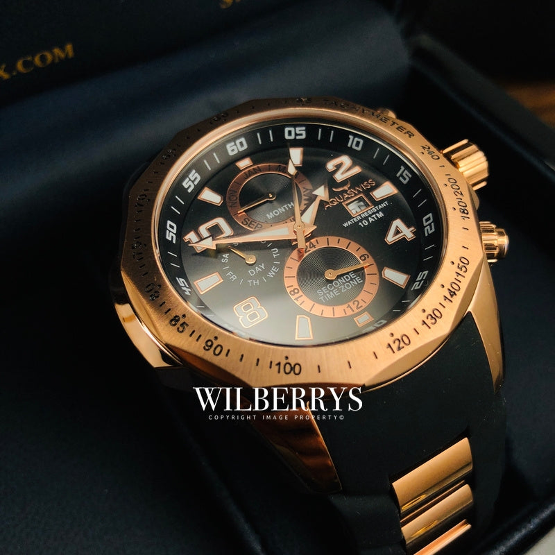 Men's Trax II Rose Gold Chronograph Watch