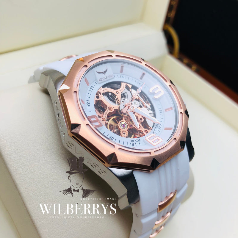 Men's Vessel Automatic Snow/Rose Gold Watch